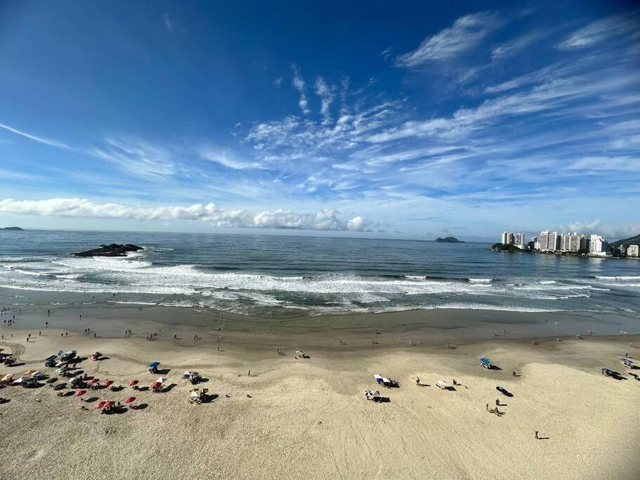 Hermoso dpto con vista frontal al Mar Pitangueiras Guarujá Exterior foto